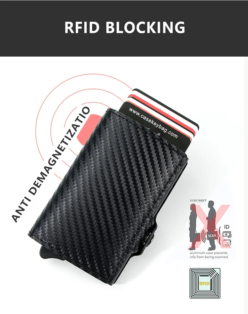 Men's Ultimate Smart Wallet RFID protection Card Eject