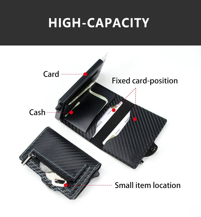 Men's Ultimate Smart Wallet RFID protection Card Eject