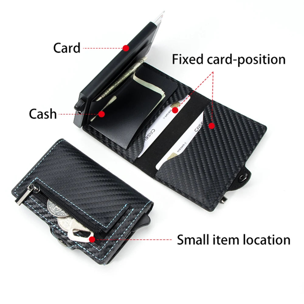 Men's Ultimate Smart Wallet RFID protection Card Eject