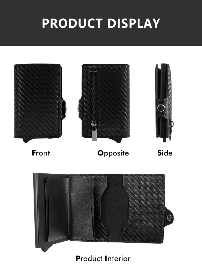 Men's Ultimate Smart Wallet RFID protection Card Eject